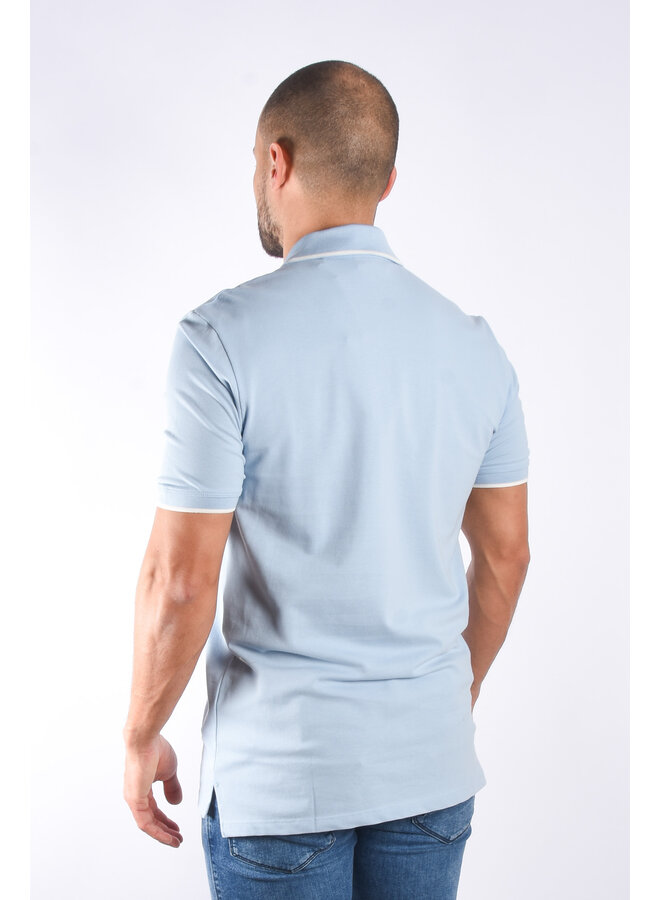 Hugo SU24 - Slim fit Polo Dinoso222 - light/pastel Blue