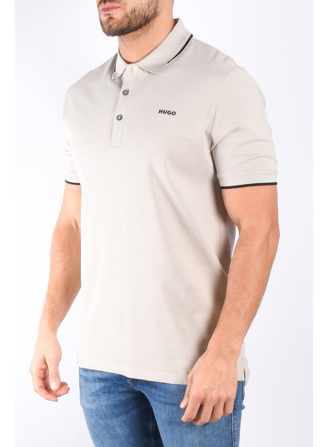 Hugo SU24 - Slim fit Polo Dinoso222 - Light/pastel Grey