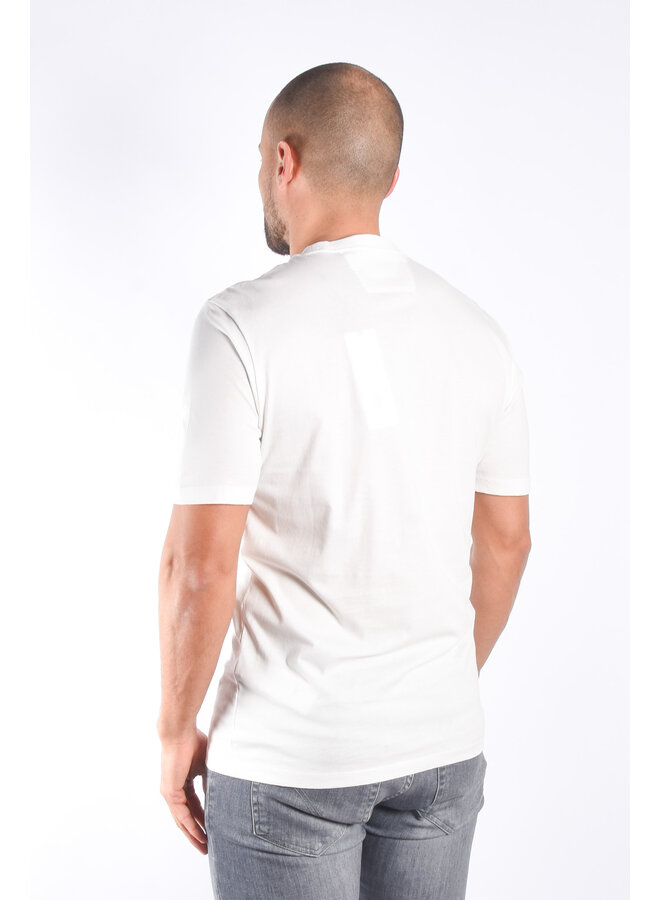 CP Company SS24 - 30/1 jersey logo T-shirt - Gauze White