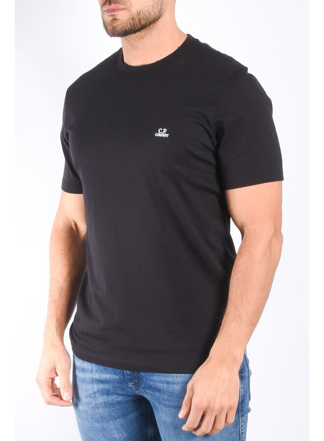 CP Company SS24 - 30/1 jersey logo T-shirt - Black