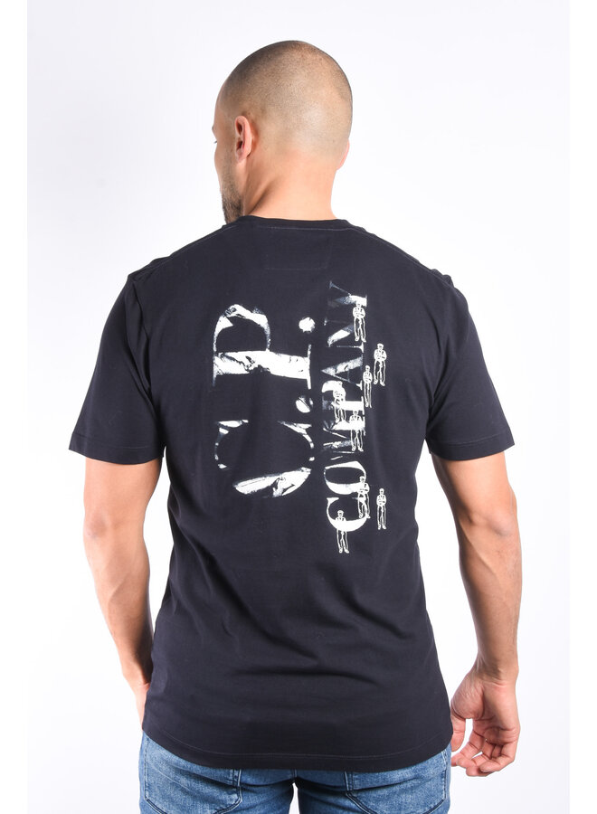 CP Company SS24 - 30/1 Relaxed Graphic T-shirt - Total Eclipse