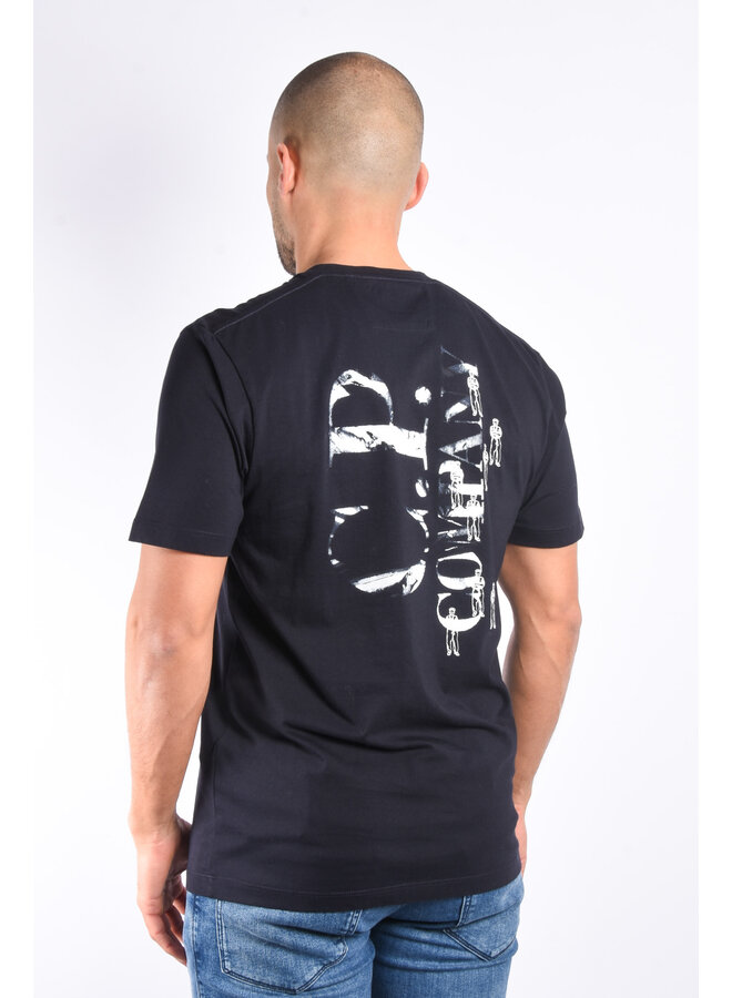 CP Company SS24 - 30/1 Relaxed Graphic T-shirt - Total Eclipse