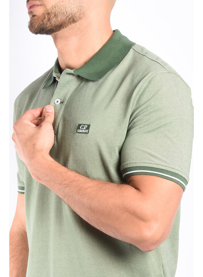 CP Company SS24 - Tacting Piquet Polo Shirt - Duck Green