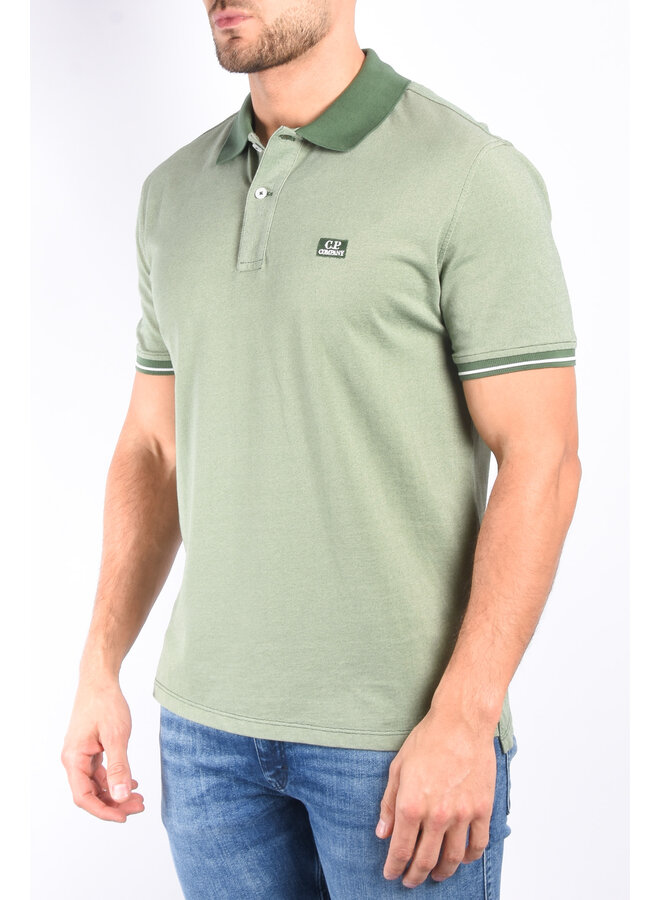 CP Company SS24 - Tacting Piquet Polo Shirt - Duck Green