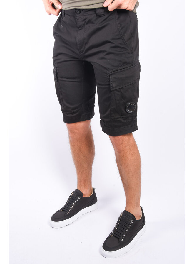 CP Company SS24 - Cargo Stretch Sateen Shorts - Black