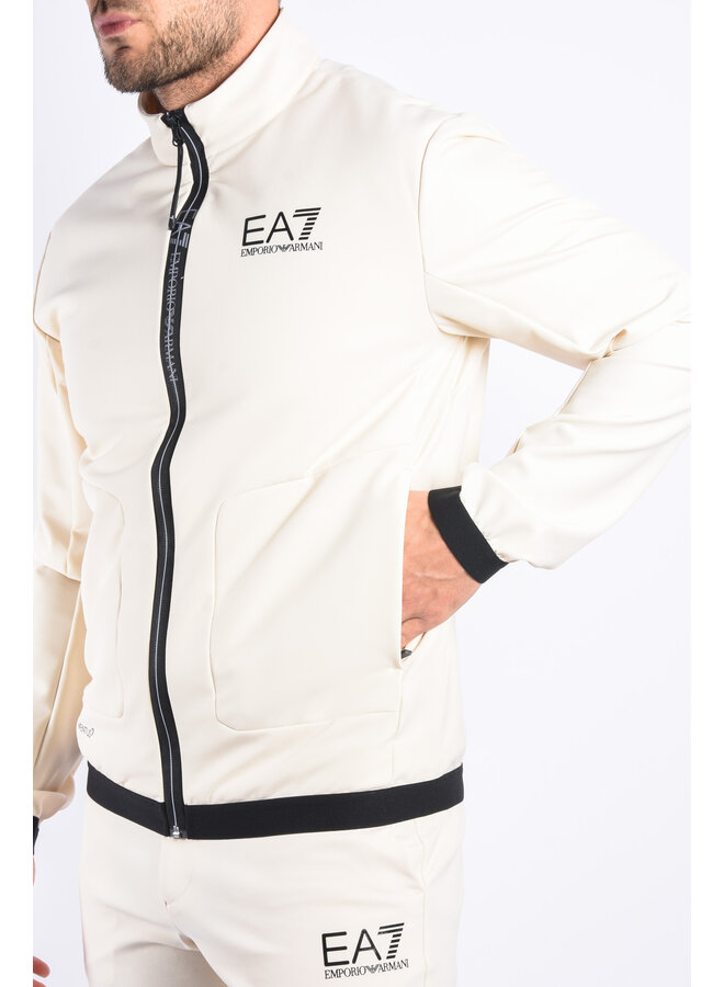 EA7 SS24 - Bomber Jacket 3DPB22 - Rainy Day / Beige