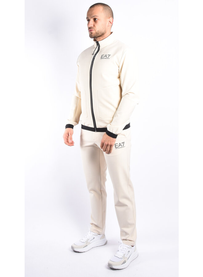 EA7 SS24 - Bomber Jacket 3DPB22 - Rainy Day / Beige