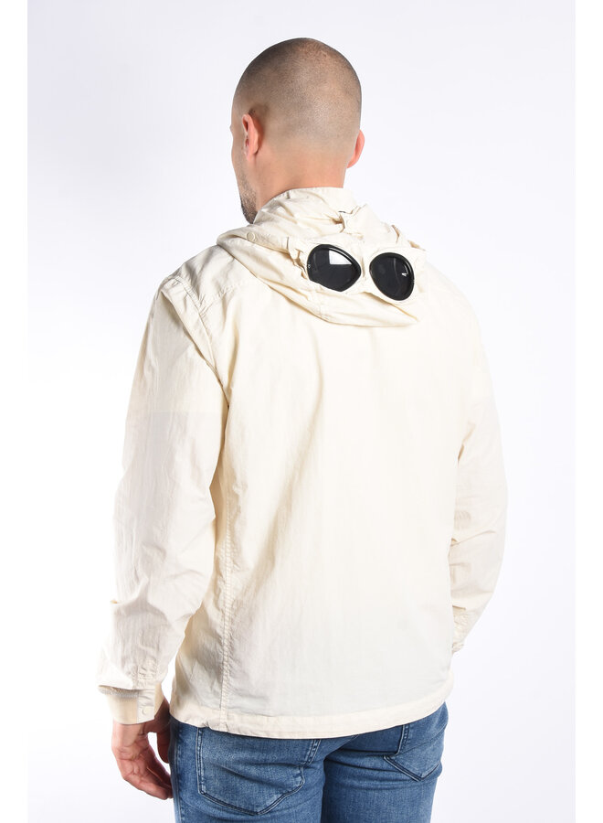 CP Company SS24 - Flatt Nylon Goggle Overshirt - Pistachio Shell