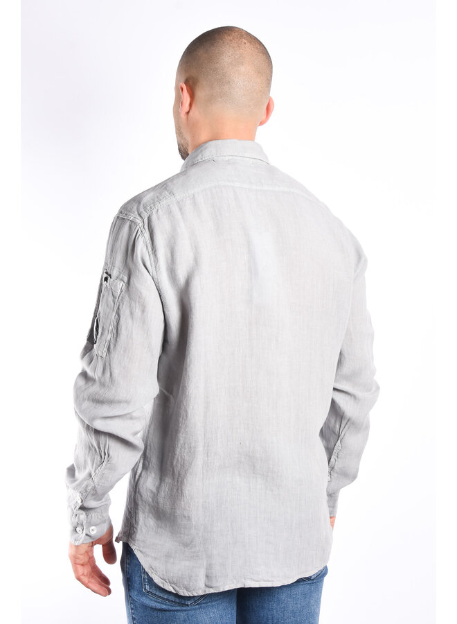 CP Company SS24 - Linen Pocket Shirt - Drizzle