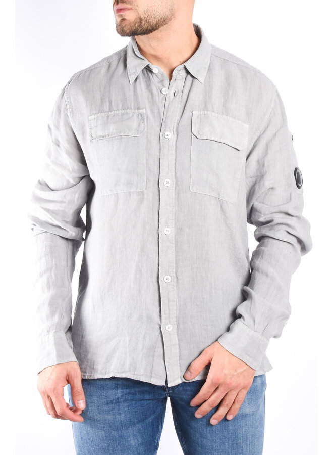 CP Company SS24 - Linen Pocket Shirt - Drizzle