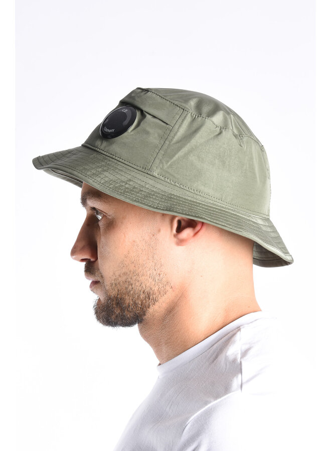 CP Company  - Chome-R Bucket Hat With Lens - Agave Green