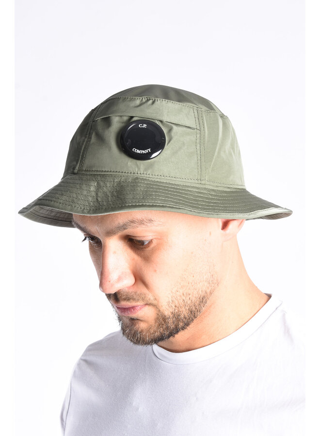 CP Company  - Chome-R Bucket Hat With Lens - Agave Green