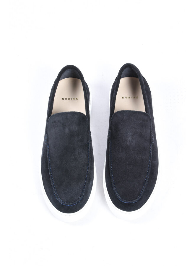 Nubikk - Jiro Mio Suede Loafers - Dark Blue