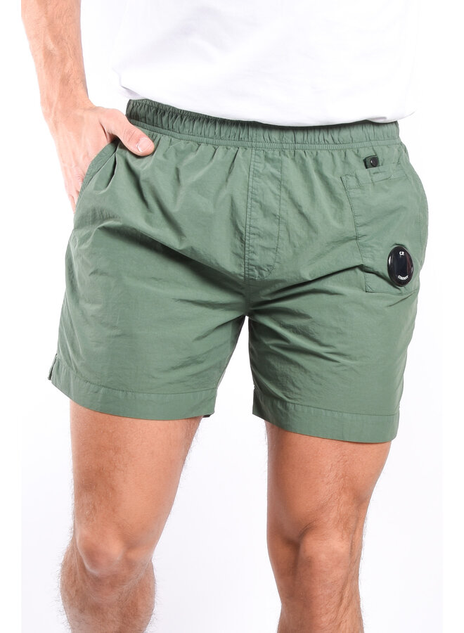 C.P. Company SS24 - Flatt Nylon Utility Swim Shorts - Duck Green