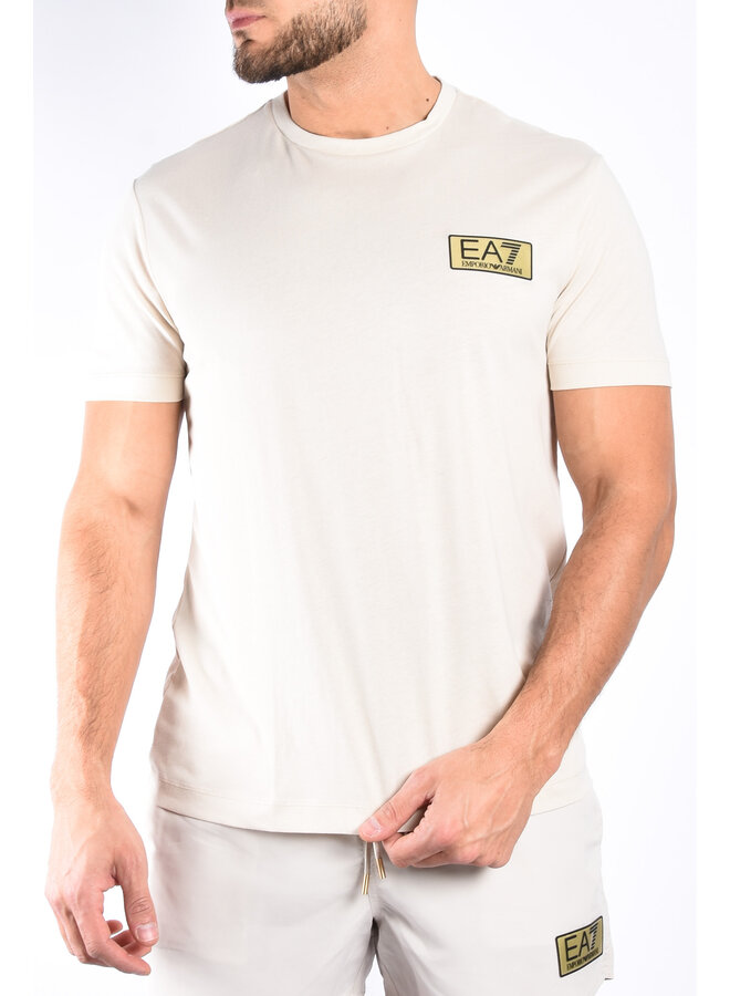 EA7 SS24 - T-Shirt 3DPT07 - Rainy Day / Beige