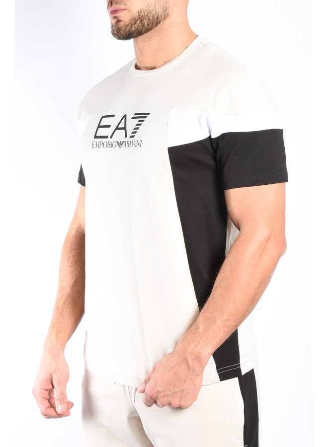 EA7 SS24 - T-Shirt 3DPT10 - Rainy Day / Beige