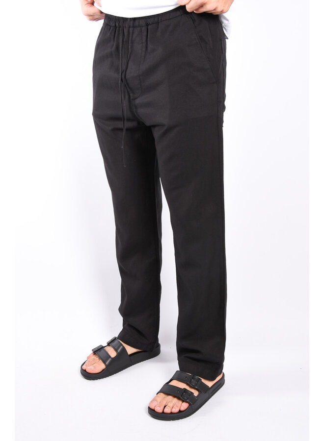 Drykorn SS24 - Ramano Regular Linen Trouser - Black