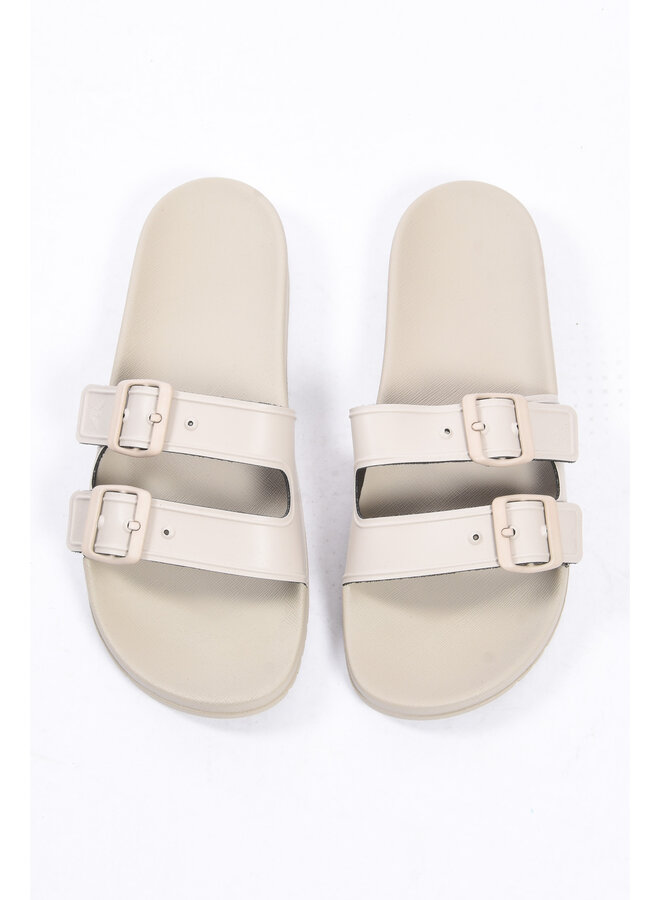 EA7 SS24 -  Strapped Slippers XVPS09 - Nude