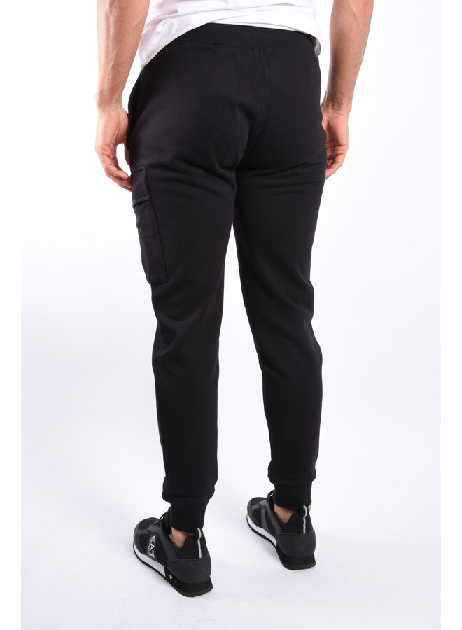 CP Company SS24 - Diagonal Raised Fleece Cargo Trackpants - Black