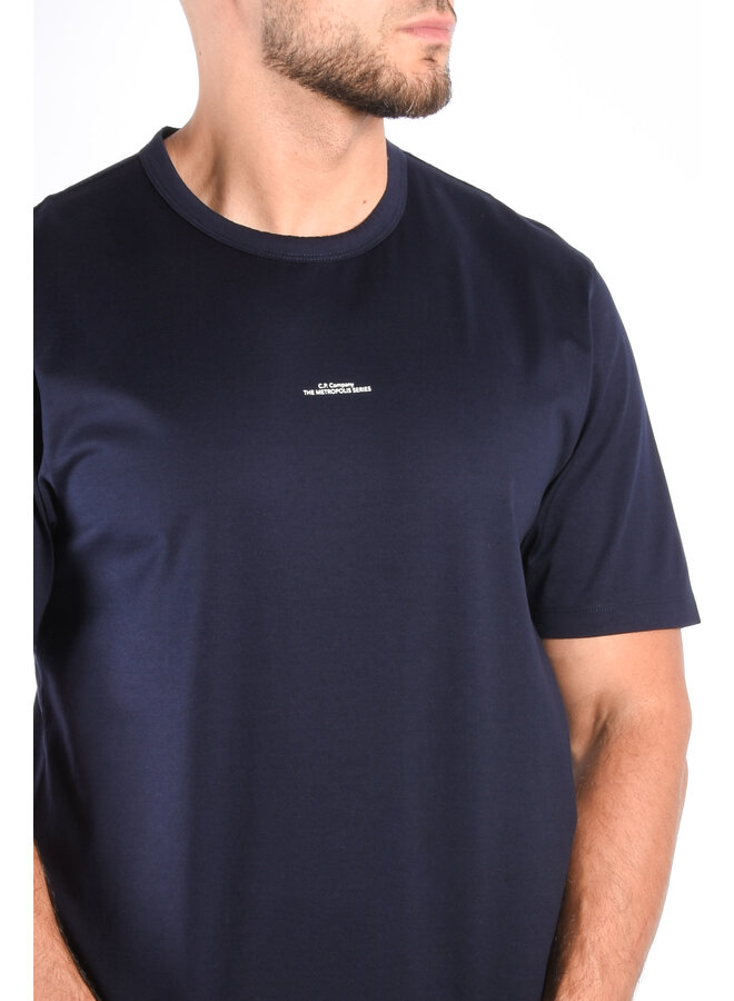 CP Company Metropolis Mercerized T-shirt Basic - Dark Blue