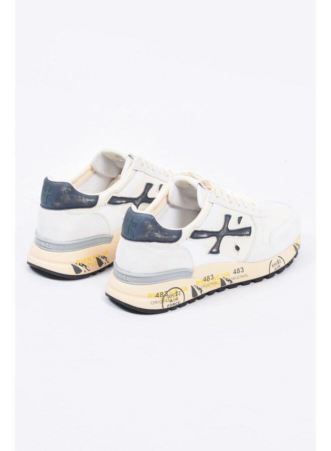 Premiata FW24 - Mick 6873 - White / Blue Leather