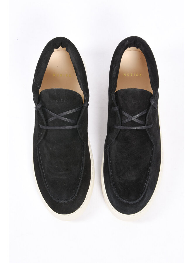 Nubikk - Jiro Gio Mid Loafers Suede - Black