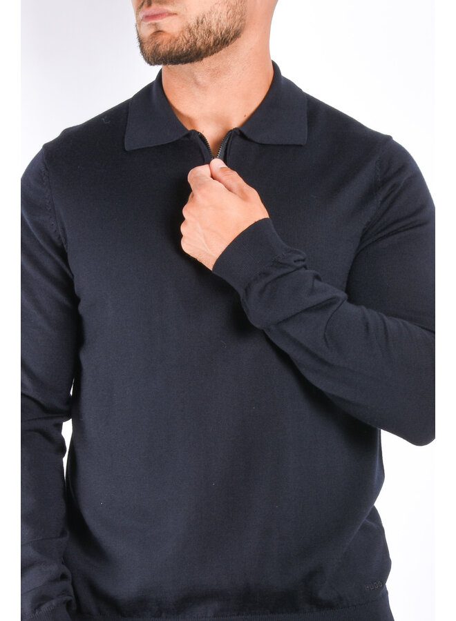 Hugo Boss WI24 - San Pepe-M  Longsleeve Polo - Navy