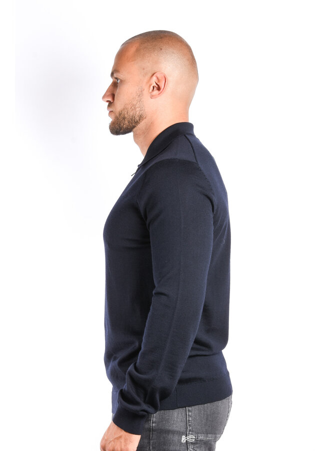 Hugo Boss WI24 - San Pepe-M  Longsleeve Polo - Navy