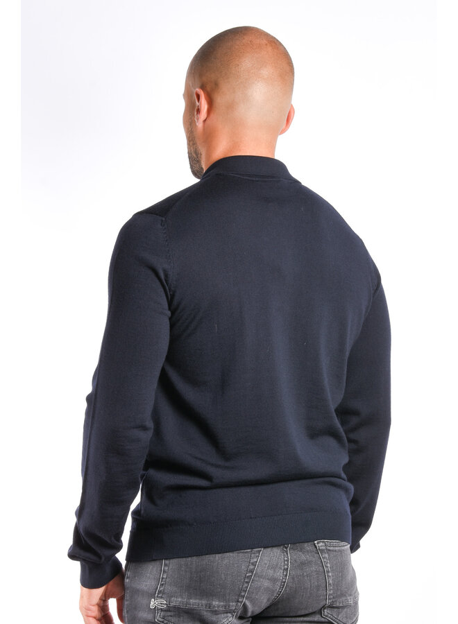 Hugo Boss WI24 - San Pepe-M  Longsleeve Polo - Navy