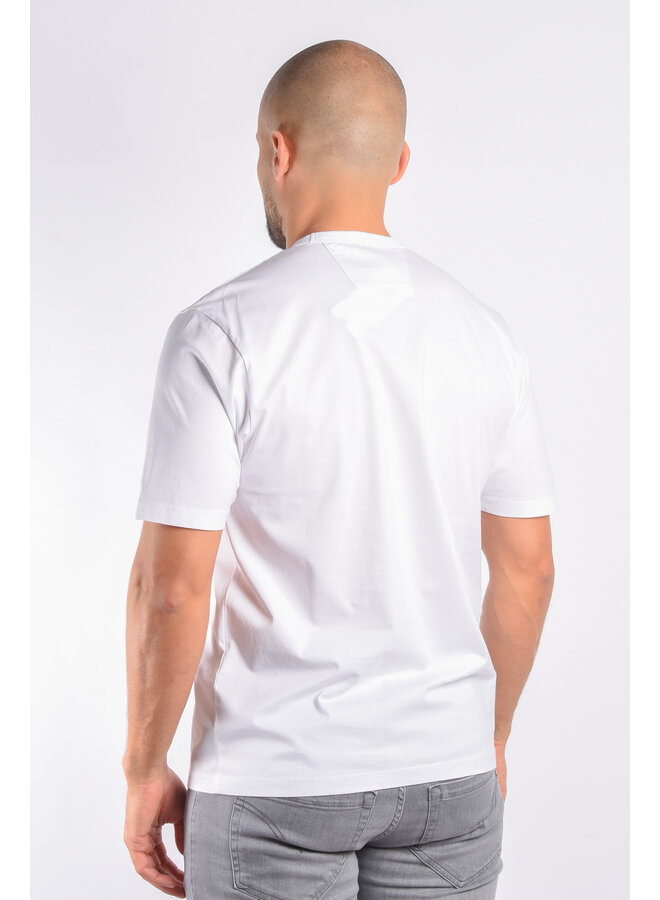 CP Company Metropolis Mercerized Chest Logo - Gauze White
