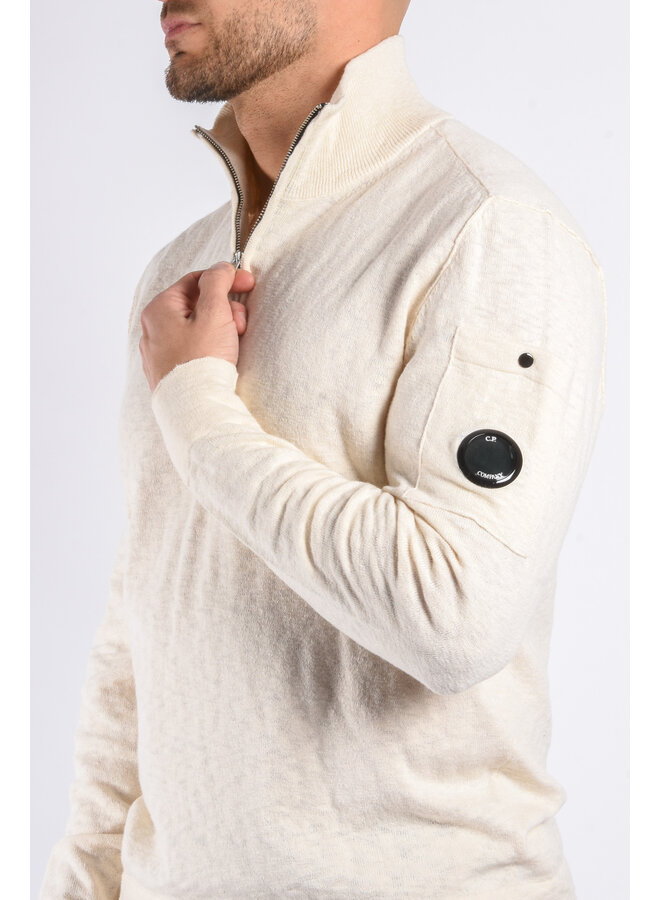 CP Company - Half Zip Knit - Light Beige
