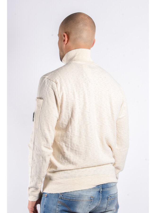 CP Company - Half Zip Knit - Light Beige