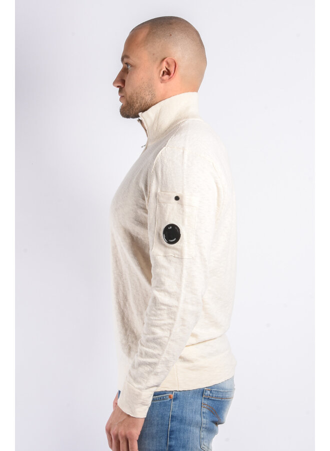 CP Company - Half Zip Knit - Light Beige