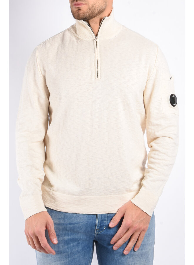 CP Company - Half Zip Knit - Light Beige