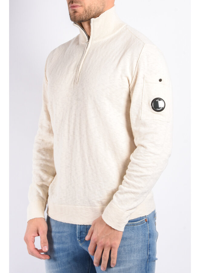 CP Company - Half Zip Knit - Light Beige