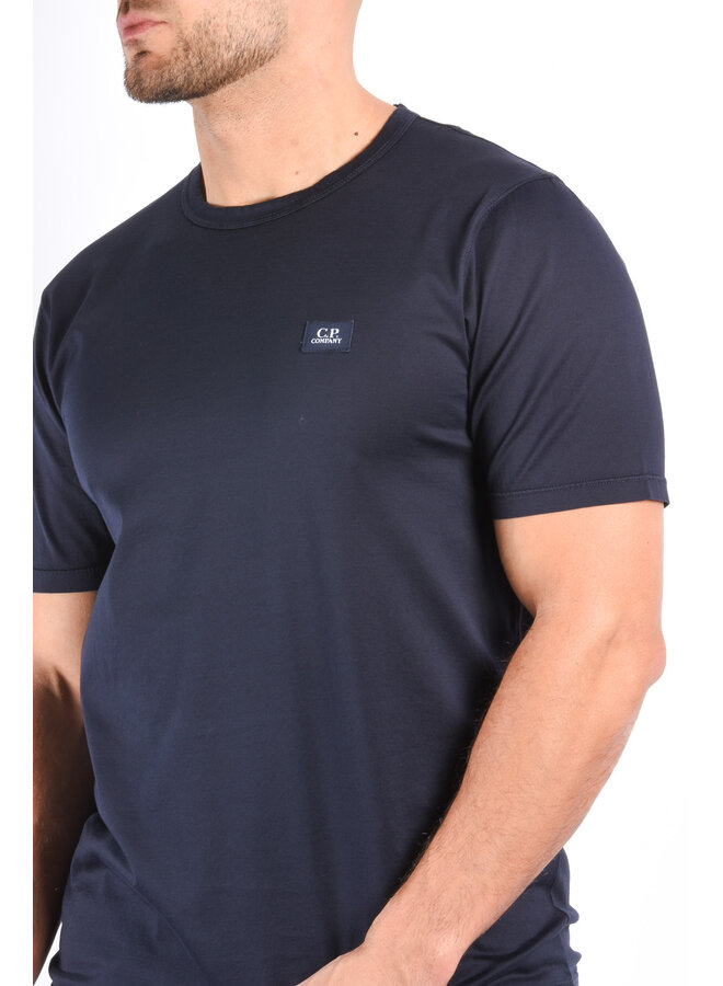 CP Company SS25 - 70/2 Mercerized Patch T-Shirt - Total Eclipse