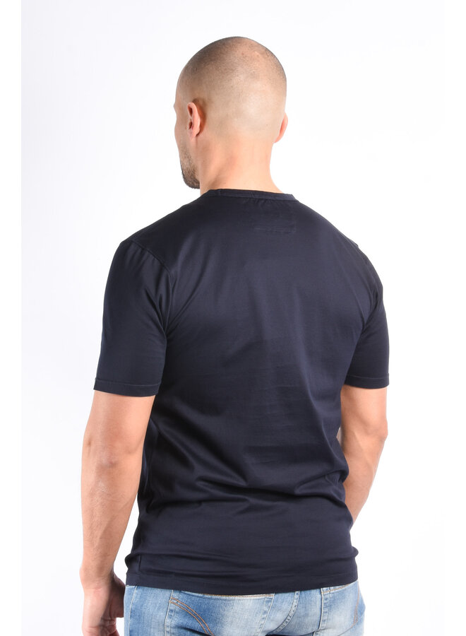 CP Company SS25 - 70/2 Mercerized Patch T-Shirt - Total Eclipse