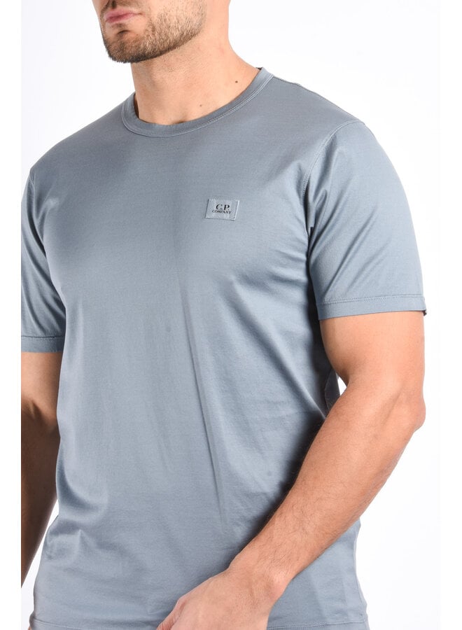 CP Company SS25 - 70/2 Mercerized Patch T-Shirt - Stormy Weather