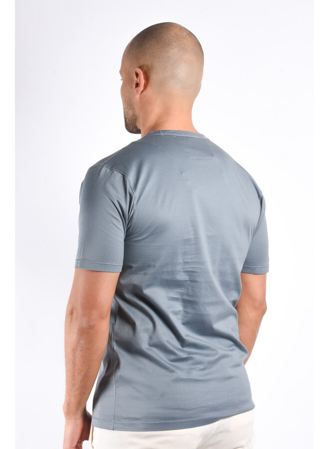 CP Company SS25 - 70/2 Mercerized Patch T-Shirt - Stormy Weather