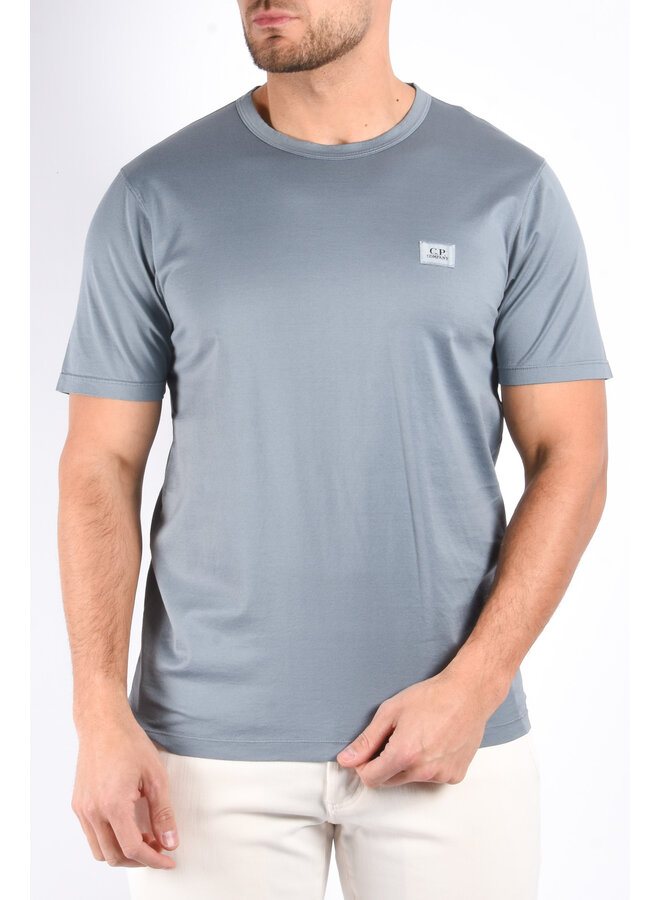 CP Company SS25 - 70/2 Mercerized Patch T-Shirt - Stormy Weather