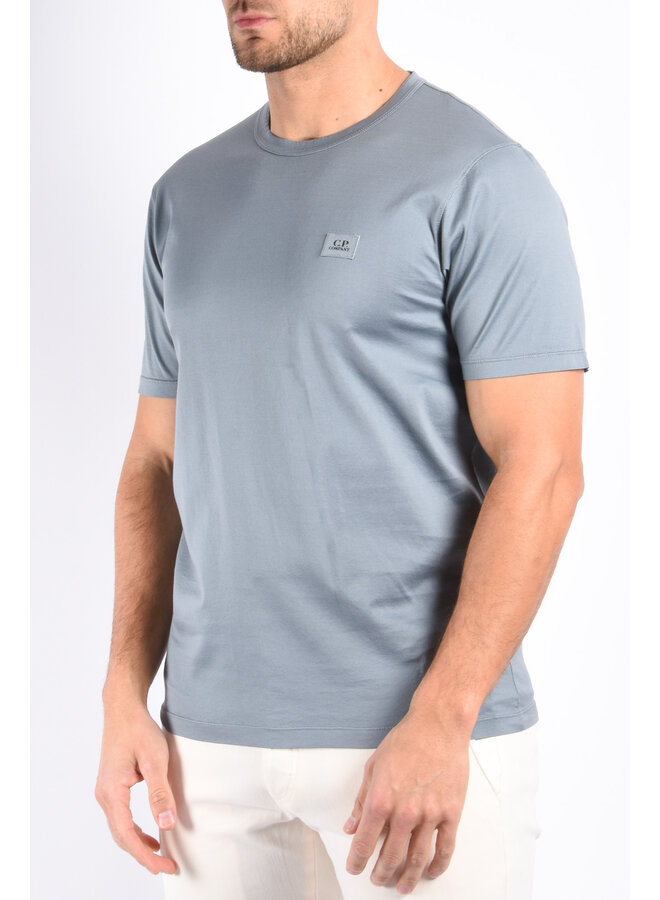 CP Company SS25 - 70/2 Mercerized Patch T-Shirt - Stormy Weather