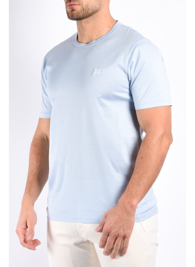 CP Company SS25 - 70/2 Mercerized Patch T-Shirt - Cerulean