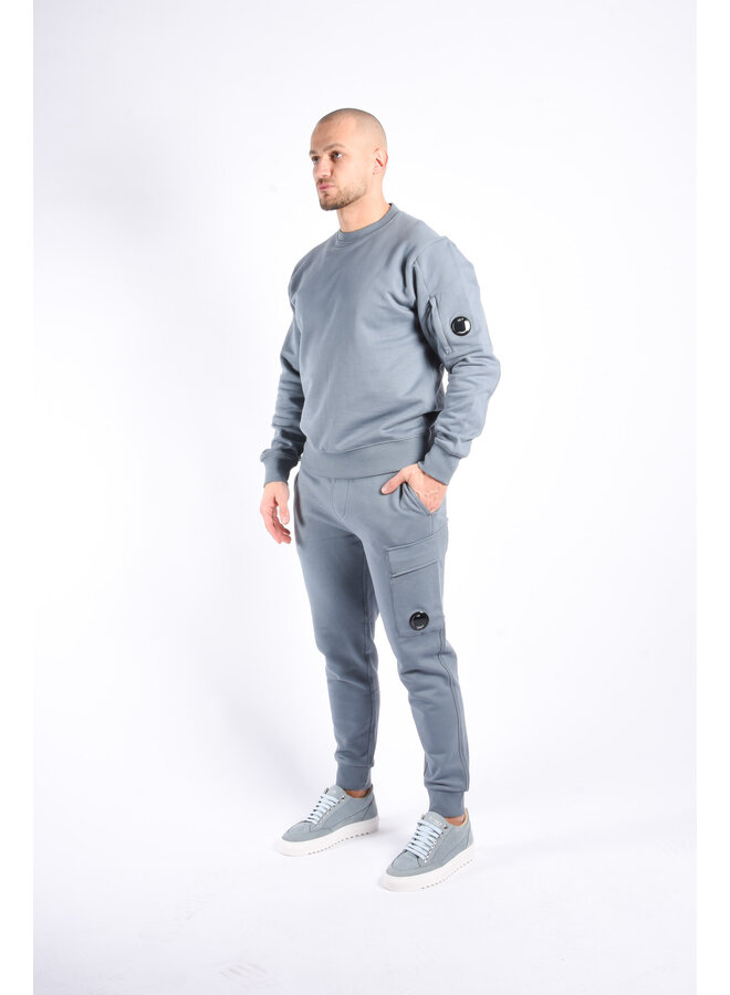 CP Company SS25 - Diagonal Raised Fleece Sweater - Stormy Weather