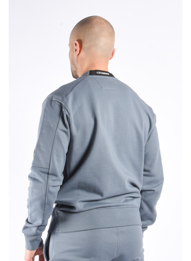 CP Company SS25 - Diagonal Raised Fleece Sweater - Stormy Weather