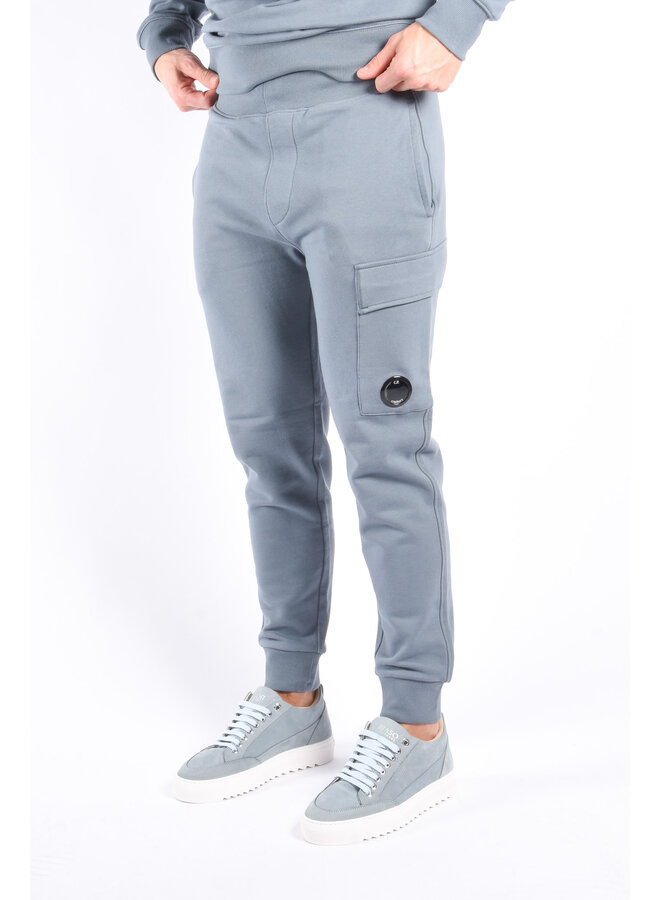 CP Company SS25 - Diagonal Raised Fleece Sweatpants - Stormy Weather