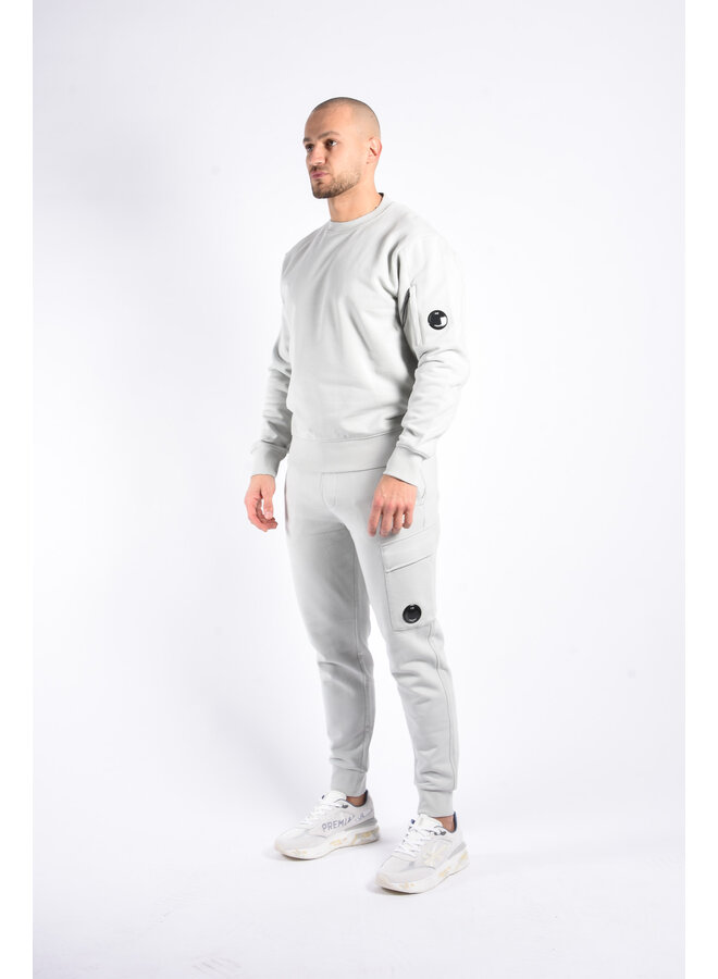 CP Company SS25 - Diagonal Raised Fleece Sweater - Blue Fox