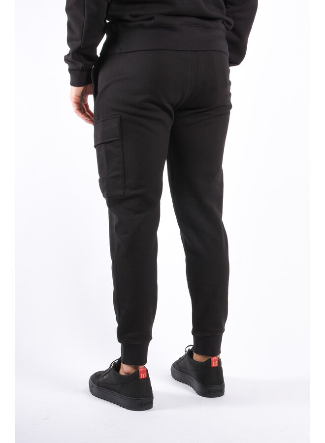 CP Company SS25 - Diagonal Raised Fleece Sweatpants - Black