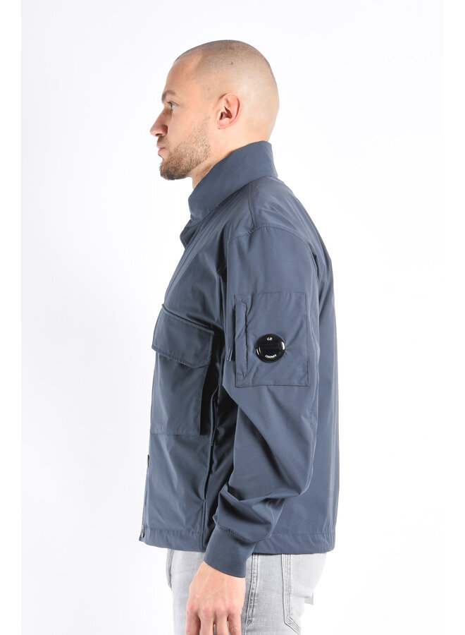 CP Company SS25 - Pro-Tek Buttoned Hooded Jacket - India Ink