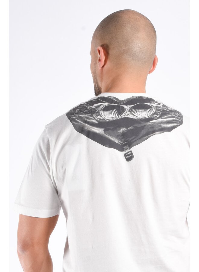 CP Company - T-Shirt 30/1 Goggle Print - Gauze White