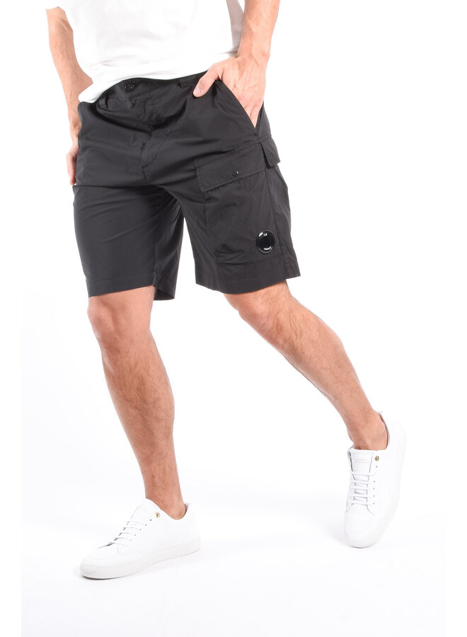 CP Company SS25 - Cargo Stretch Shorts - Black